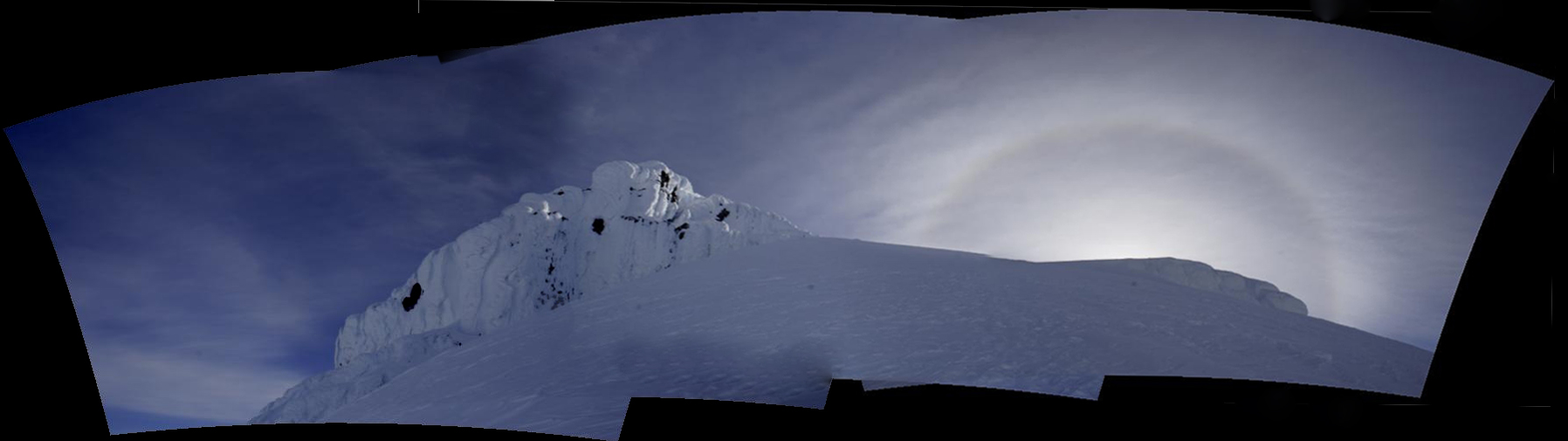 The Roman Wall with Rainbow