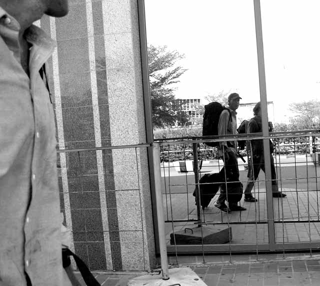 At the Cotonou airport