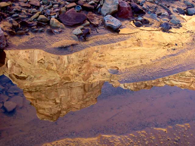 Chute Canyon reflection