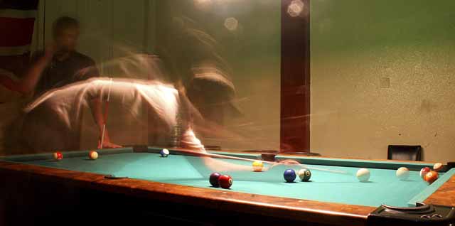 Pool at the horrid horrid Champs Sports Bar