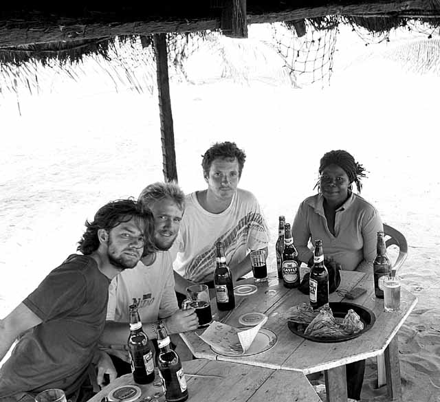 Sitting with our hostess