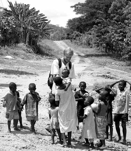 On our walk around Lake Bosumtwi