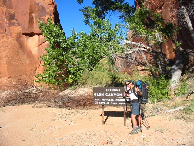 Harris Wash, entering Glen Canyon