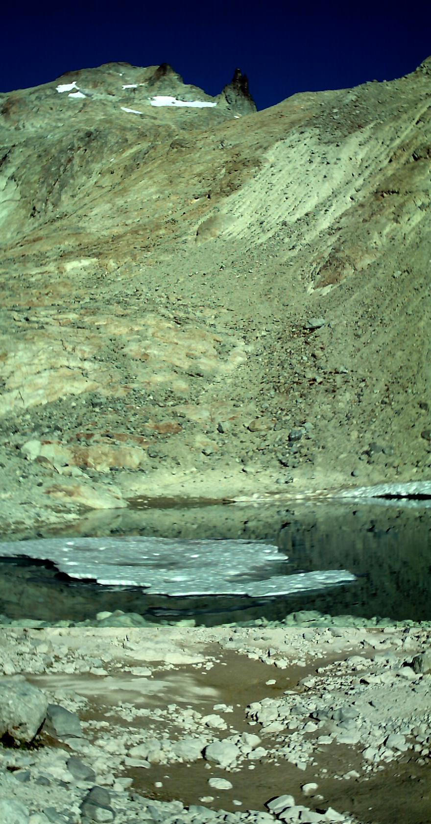 East Daniel Peak from Hyas Creek Basin