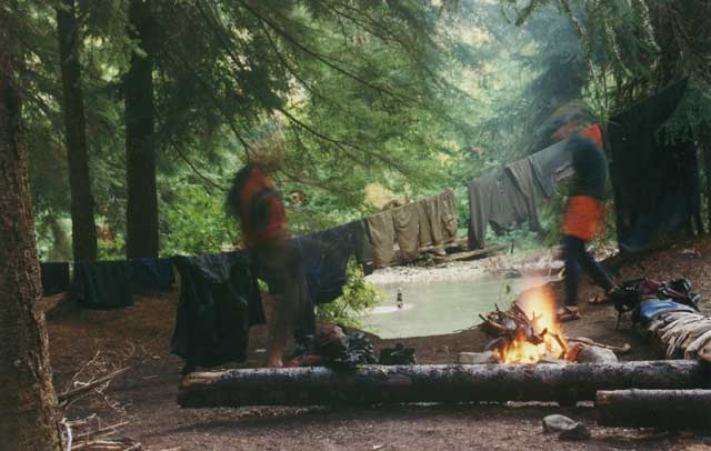 frantic drying of sodden items