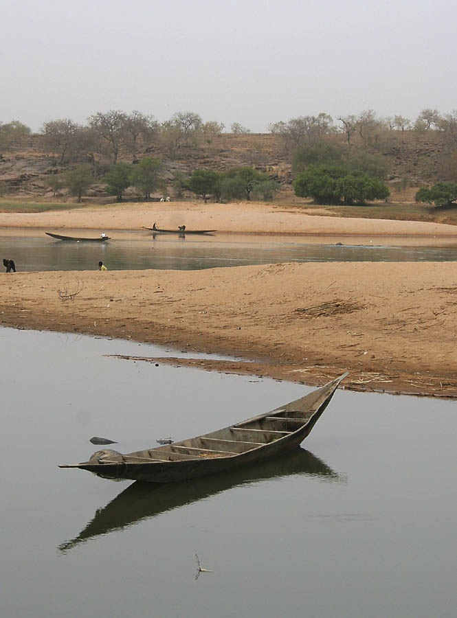 Boat and the Niger River