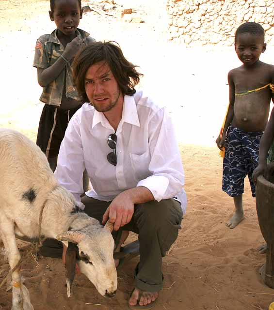 Inspecting a doomed sheep