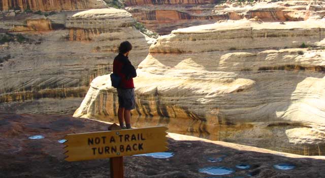 Not a trail, turn back