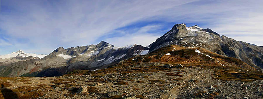 Forbidden Peak, Sahale Peak from Sahale Arm