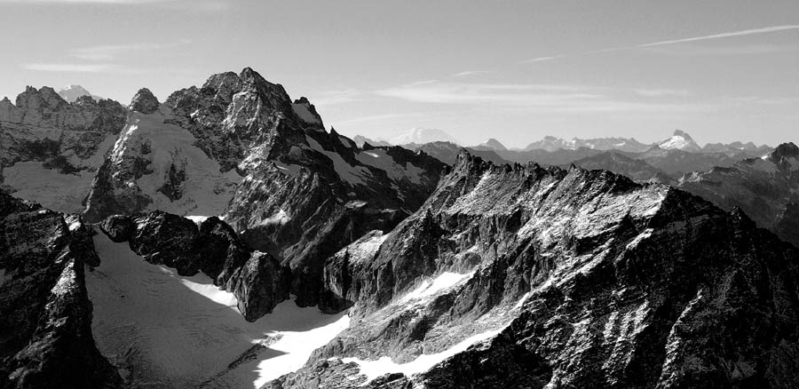 Mt. Formidable and Cache Col from the Sahale Arm