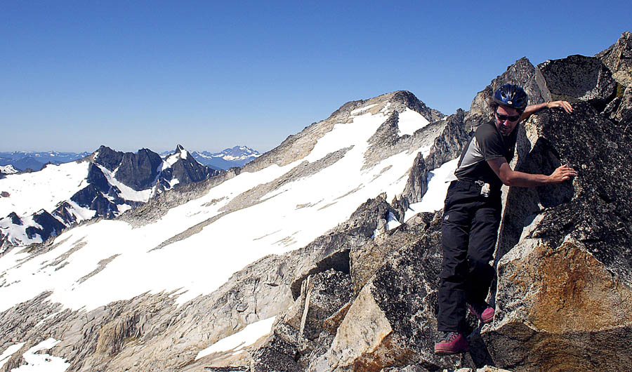 Fabien on summit ridge