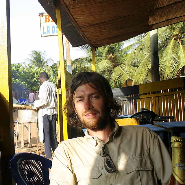 At an awesome street bar in Lomè