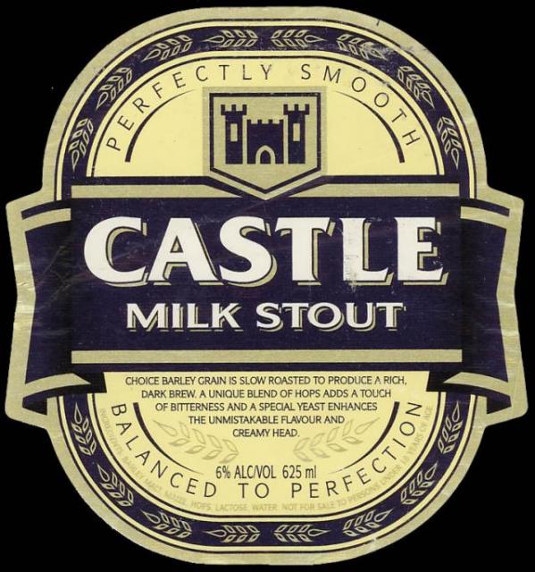 Castle Milk Stout: Definitely the best beer in West Africa, possibly one of the finest beers in the world.    There are also images of the back label and the front label.
