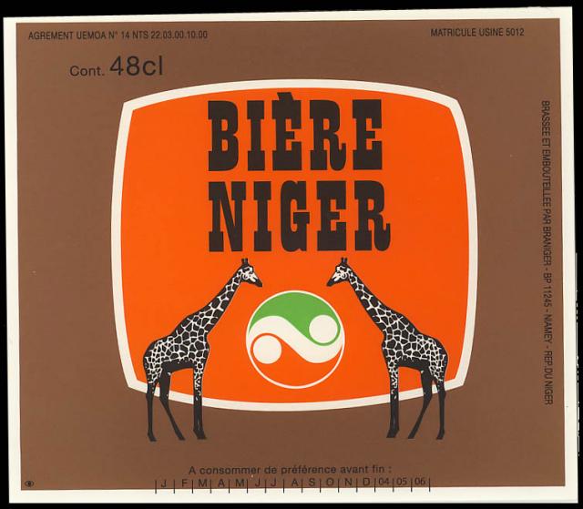Bière Niger: 600 cfa for a gran bière. Excellent.