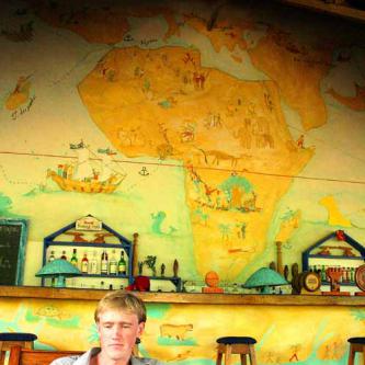 Map in the Awale Plage bar