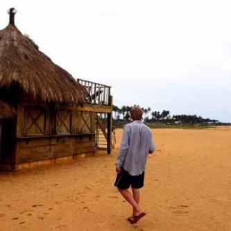 Karl and the closed beach bar