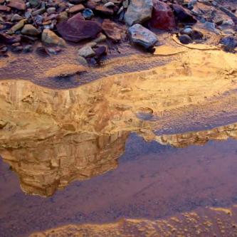 Chute Canyon reflection