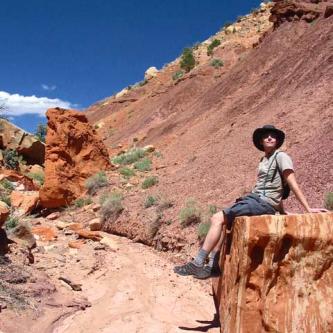 block sittin' in Egg Canyon