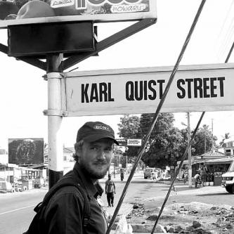Karl's street in Accra
