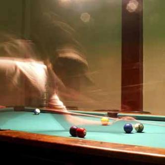 Pool at the horrid horrid Champs Sports Bar