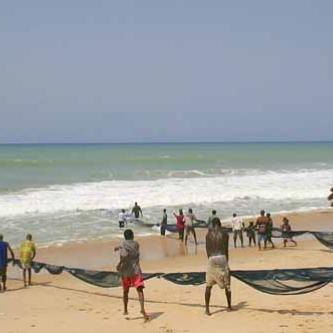 More fishing on the beach
