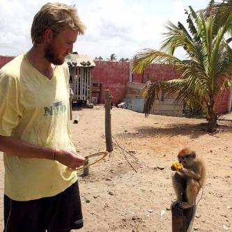 Karl and the Ada Foah monkey