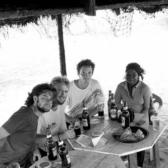 Sitting with our hostess