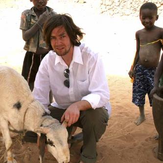 Inspecting a doomed sheep