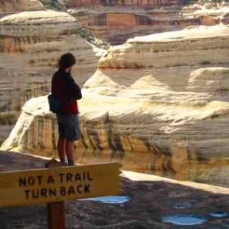 Not a trail, turn back