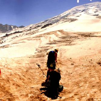 Onto the Emmons Glacier