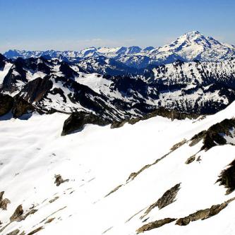 Glacier Peak from Snowking Mountain
