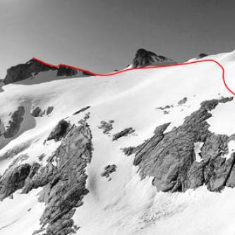 The northwest route from upper saddle